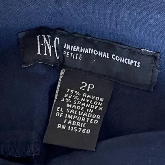 INC International Concepts Crop Capri Pants – Blue, Size 2P - Picture 3 of 8